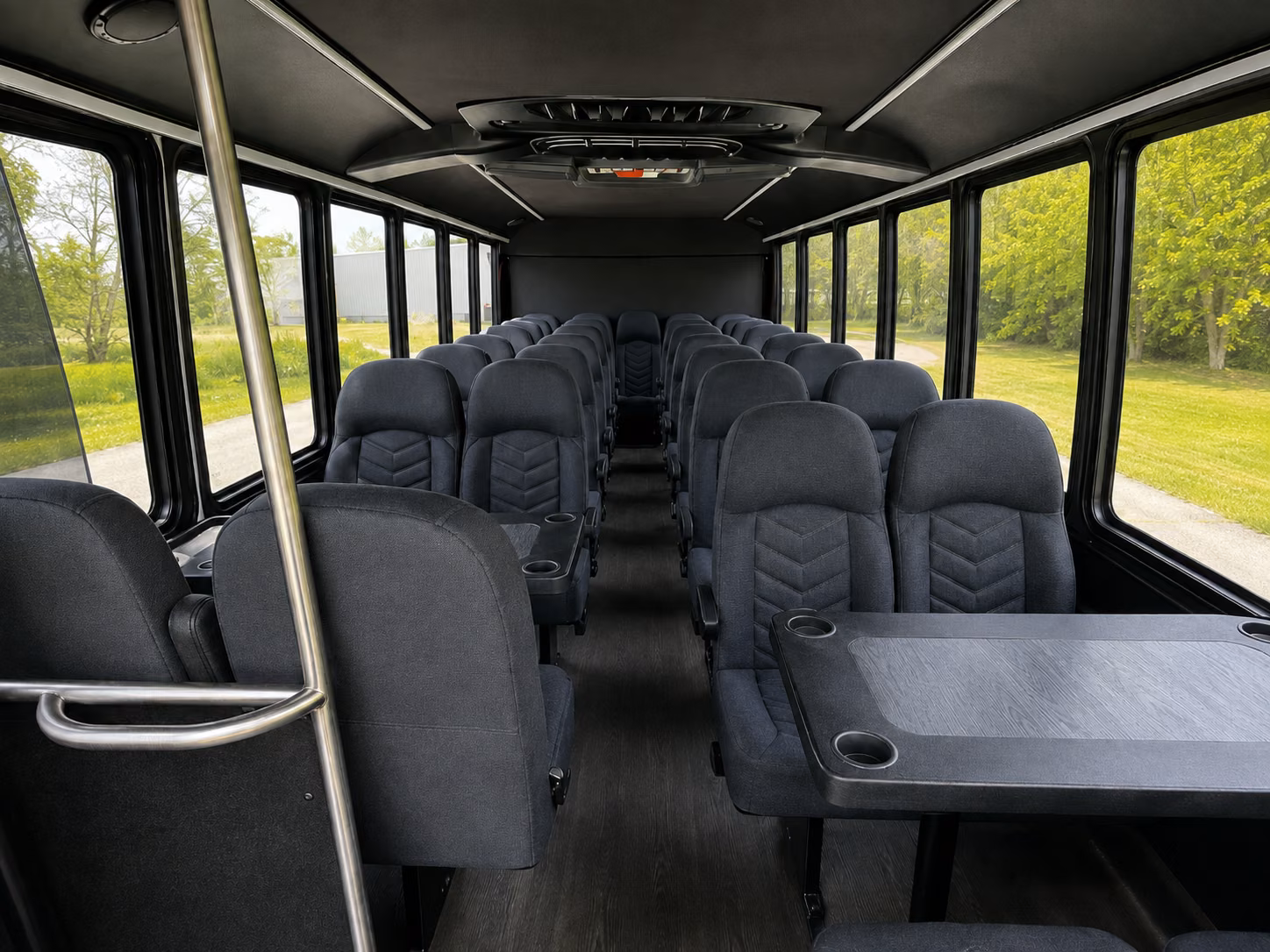 conway 15 passenger minibus interior