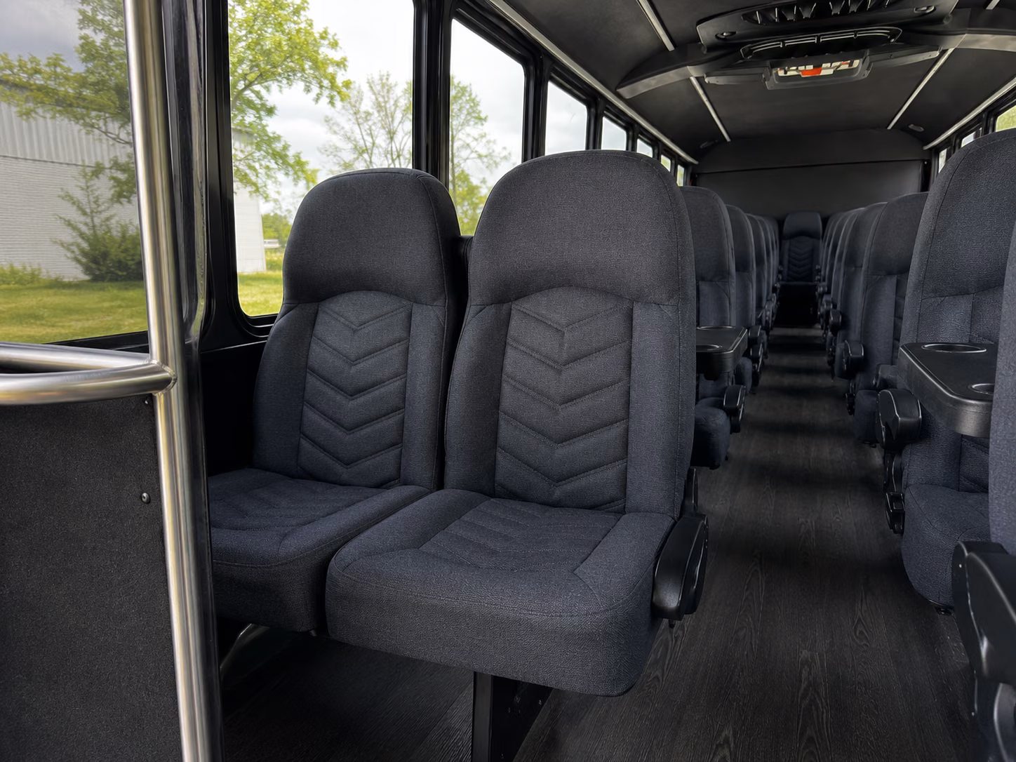 conway 18 passenger minibus inside