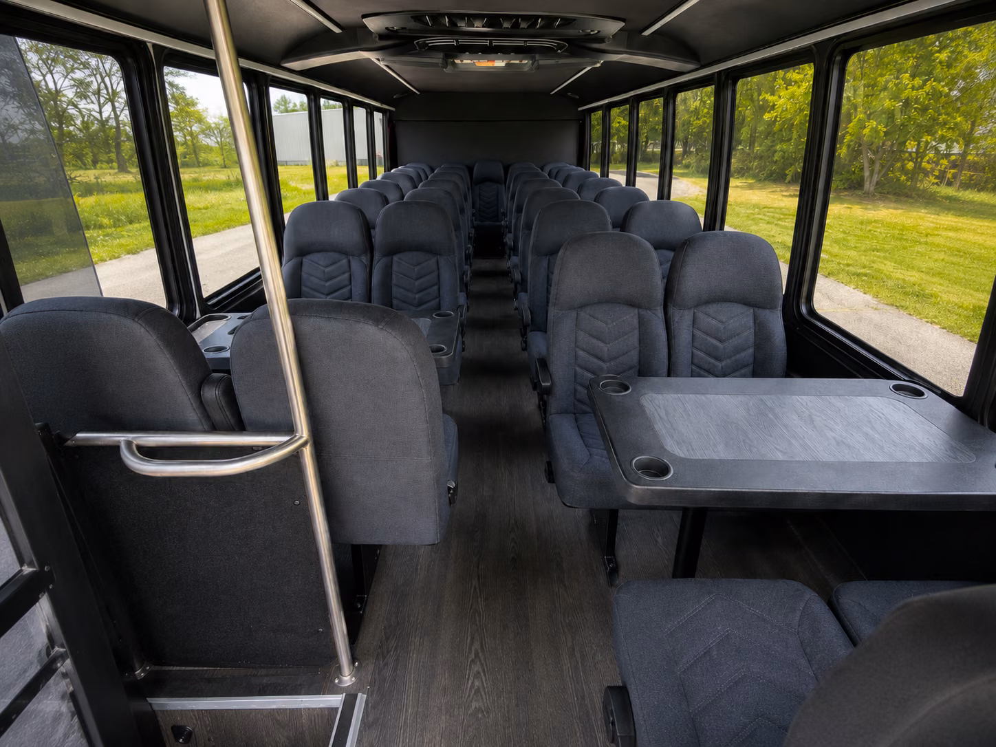 conway 20 passenger minibus inside