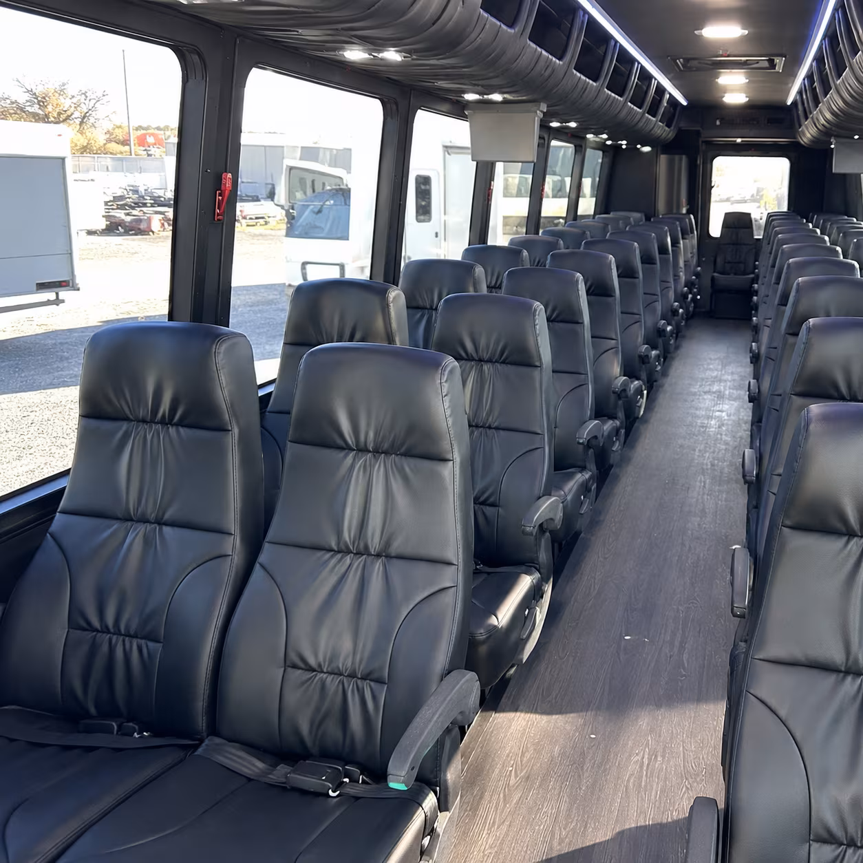 conway 25 passenger minibus inside