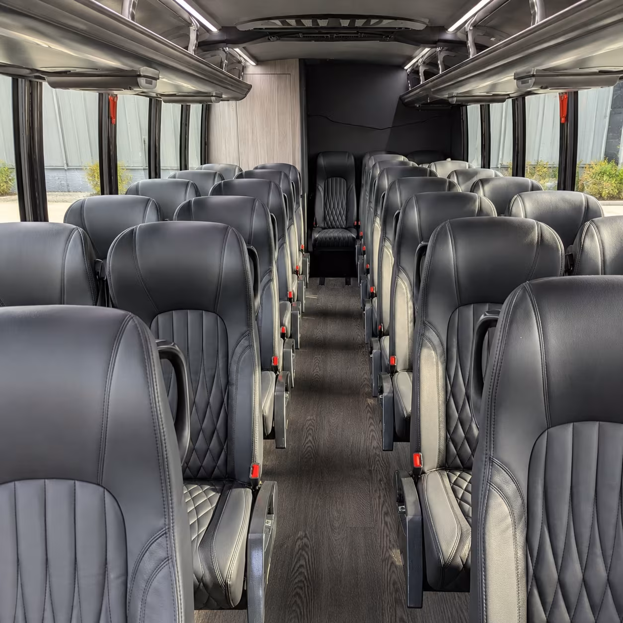 conway 28 passenger minibus inside