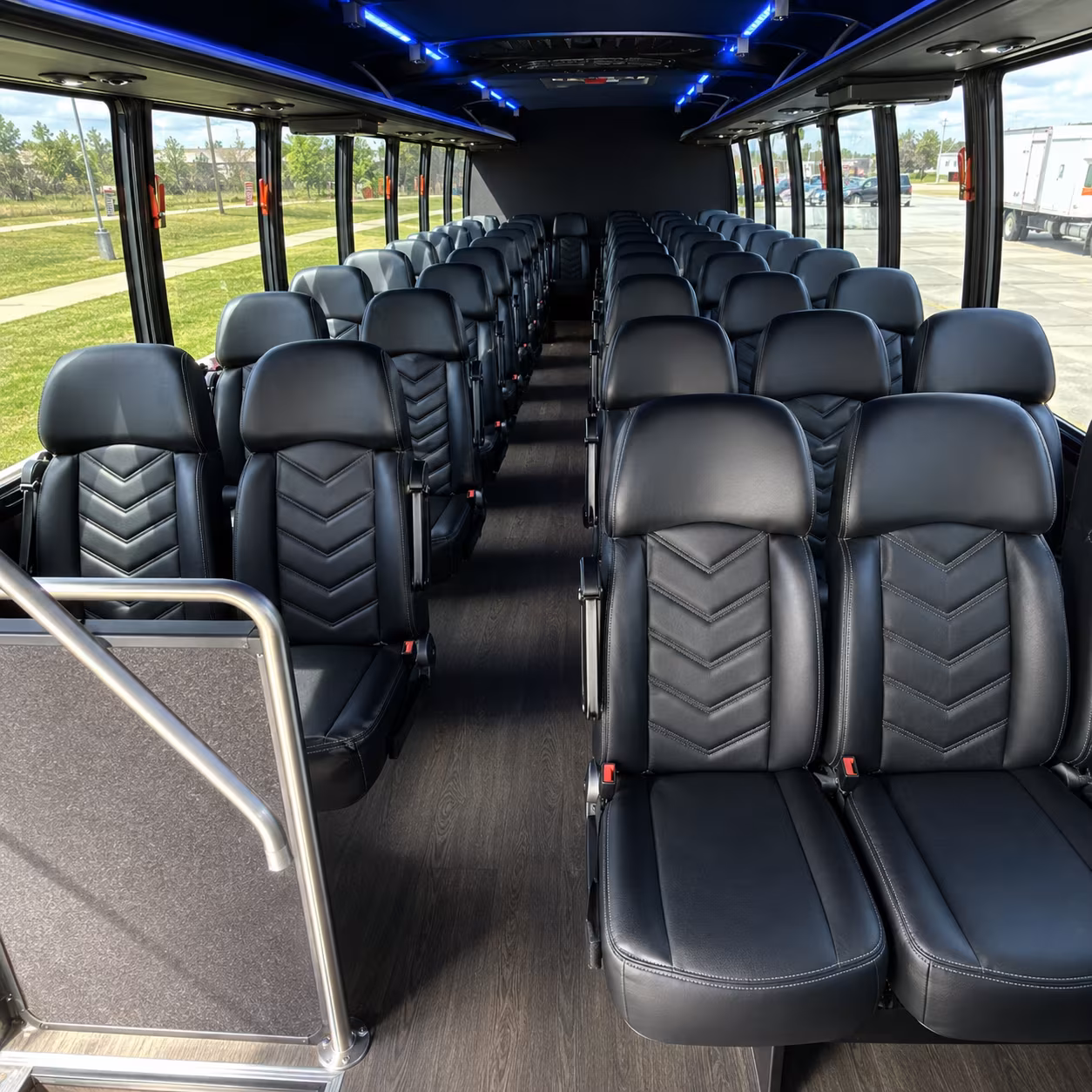 conway 30 passenger minibus interior