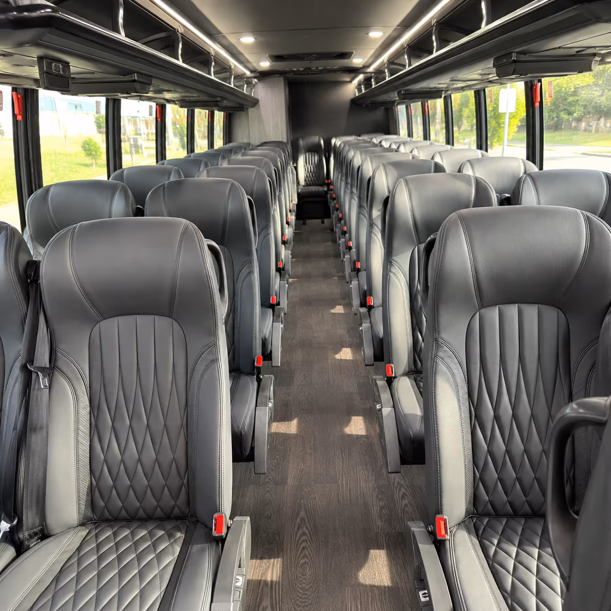 conway 35 passenger minibus inside