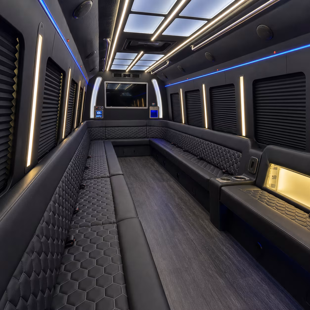 conway party bus rentals inside