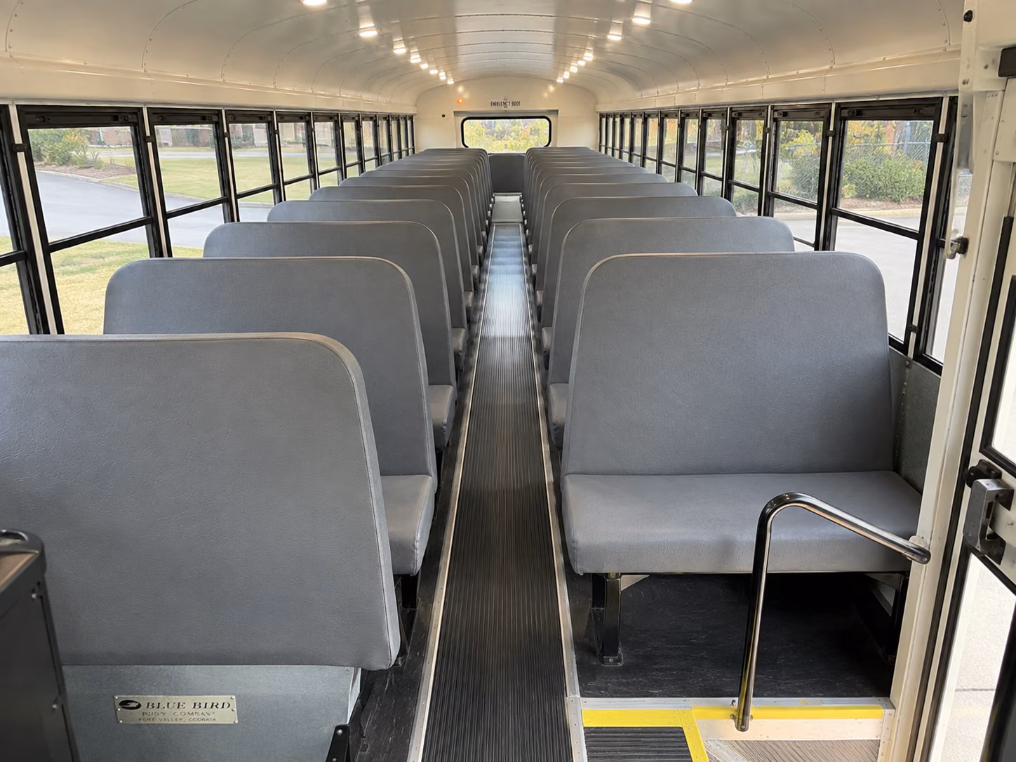 conway school bus inside