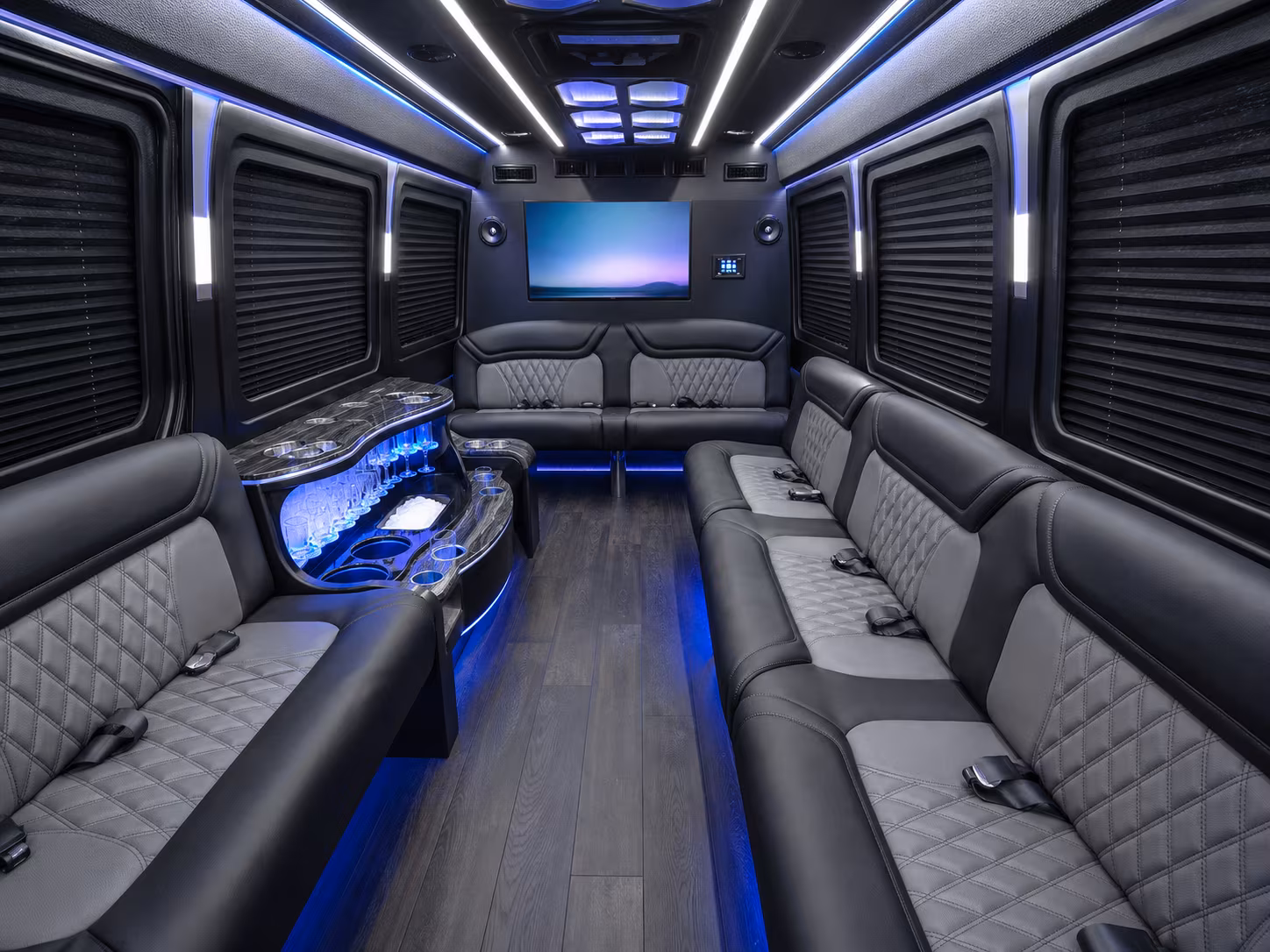 conway sprinter limousine inside