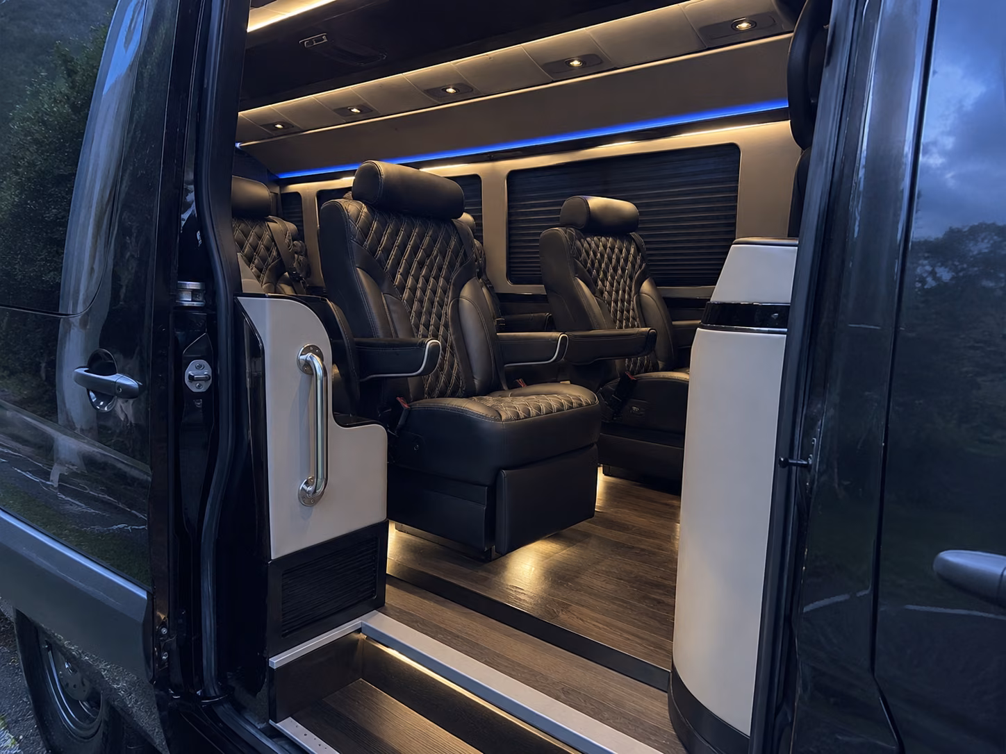 conway sprinter van with driver inside