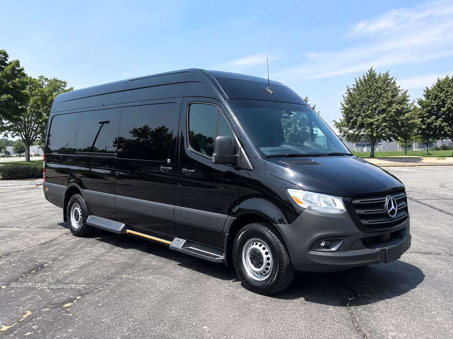 sprinter vans and small group wedding transportation in conway